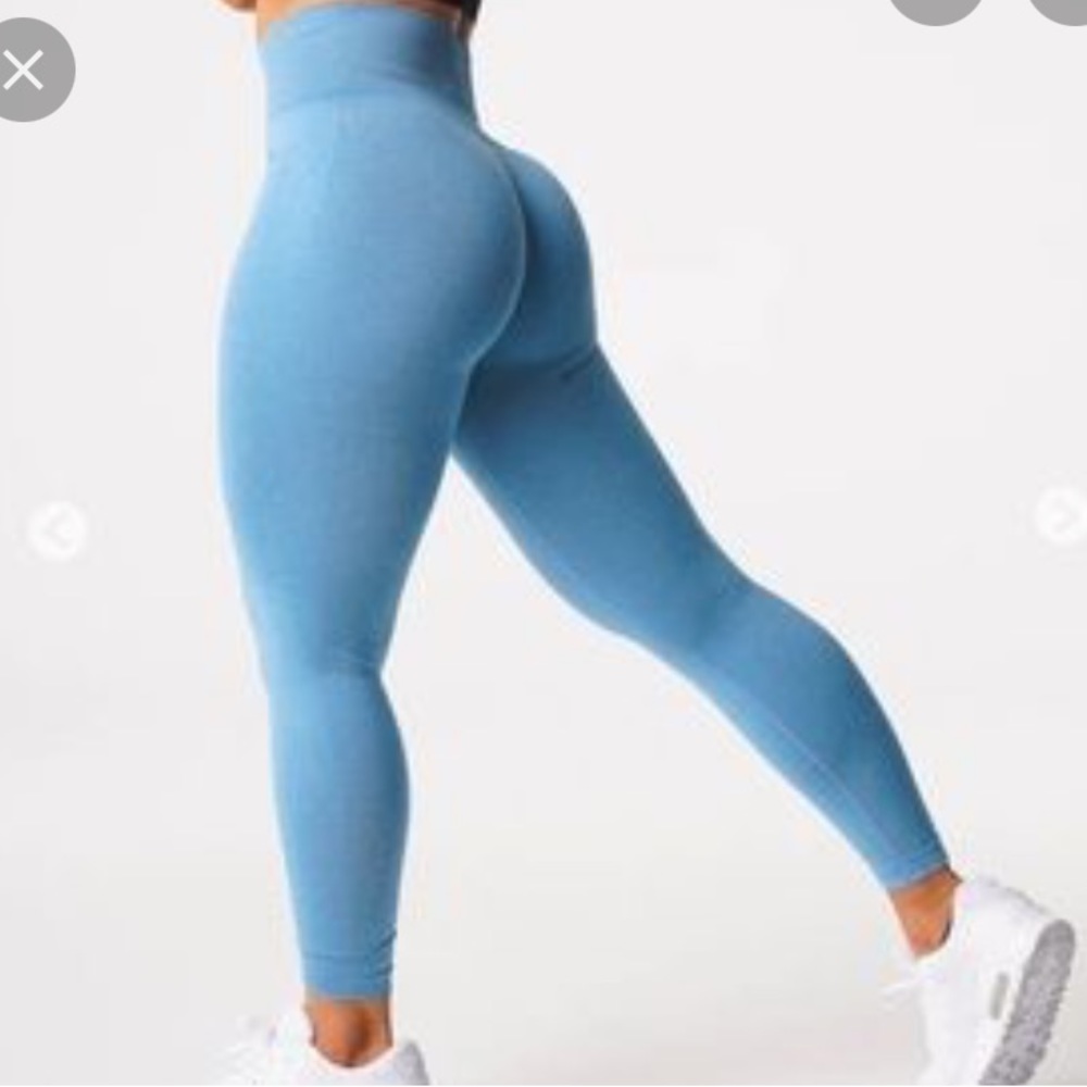 NVGTN sky blue seamless leggings